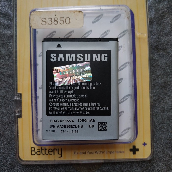 Baterai samsung S3850 / M350 / T369 / S3353 EB424255VA battery battle