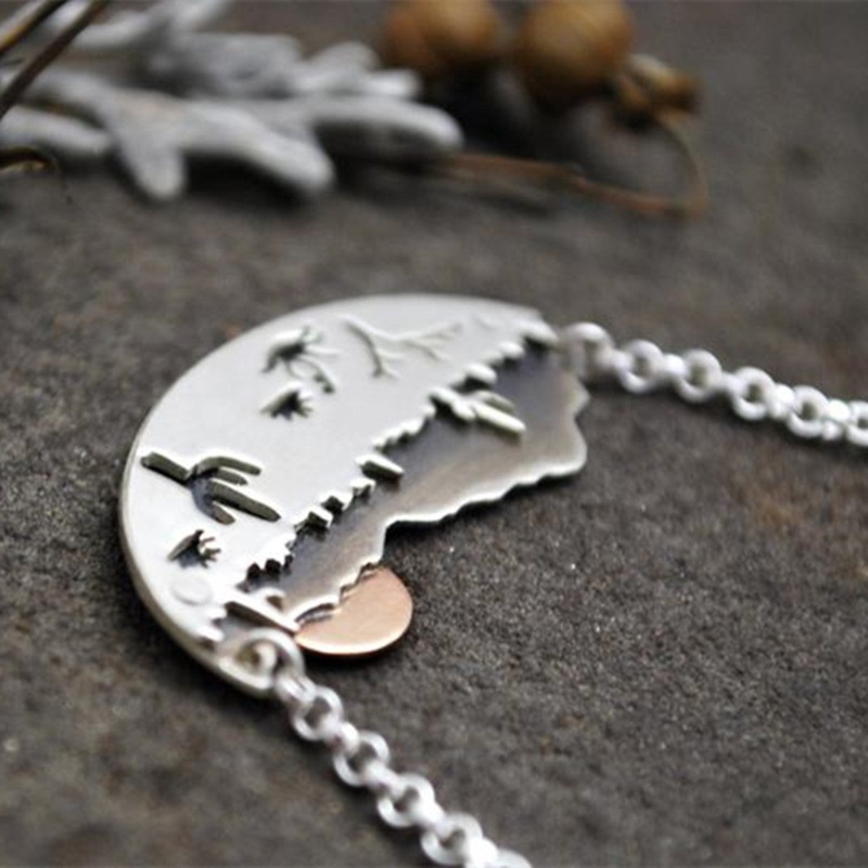 Kalung Rantai Silver 925 Dengan Liontin Bentuk Kaktus Untuk Wanita