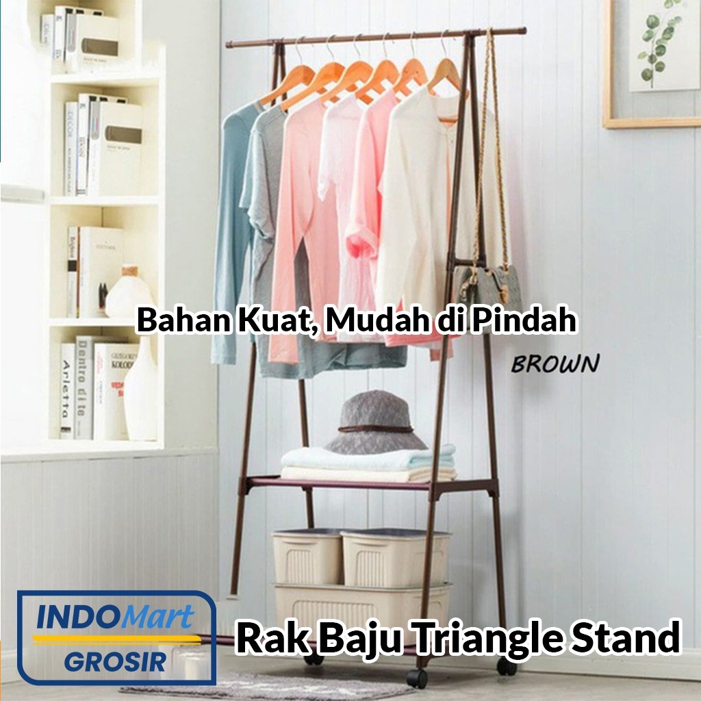 Indomart Rak Baju Segitiga Gantungan Baju Segitiga Triangle Stand Hanger Kuat Multifungsi