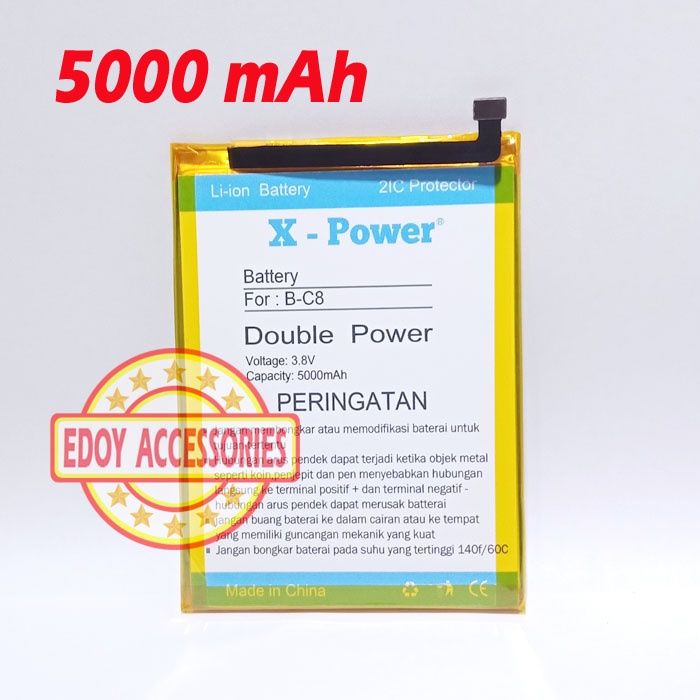 Batre Vivo Y69 1714 Double Power BC8 B-C8 Batu Baterai Battery Tanam