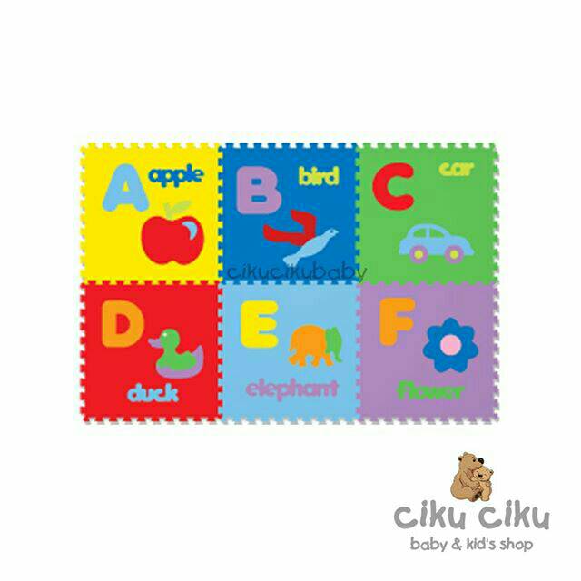 Evamat puzzle abjad gambar 30x30 cm