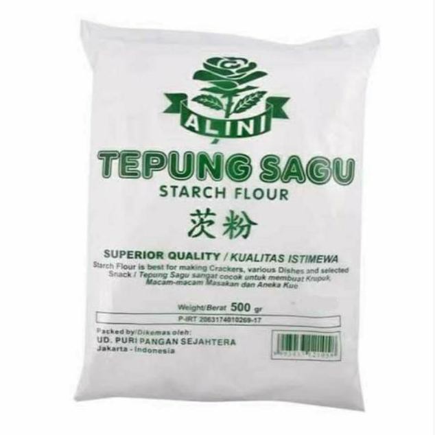 

SAGU QUALITY GLUTEN 500 FREE TEPUNG TAPIOKA ALINI gr EXPORT