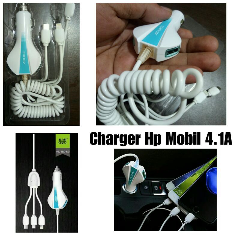 Charger Hp Mobil 4.1A Fast Charging 3 in 1