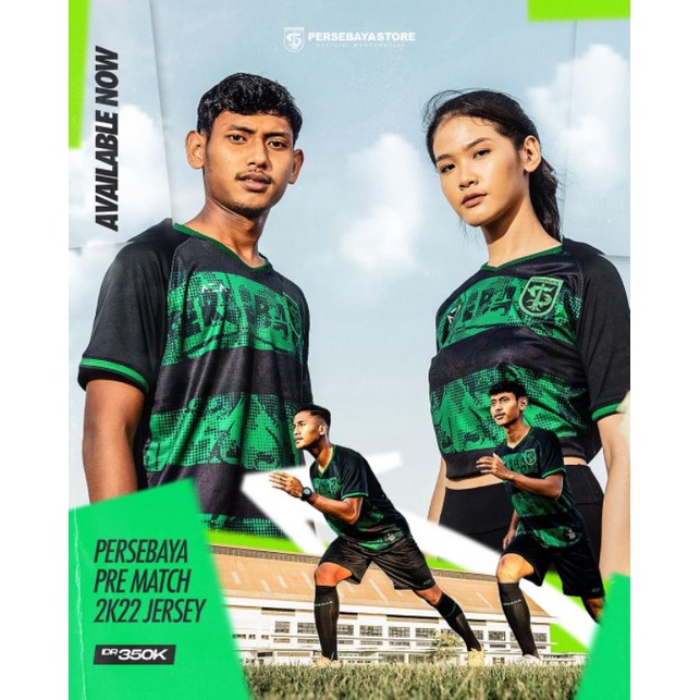 JERSEY PERSEBAYA PRE MATCH LEAGUE 2K22 BLACK