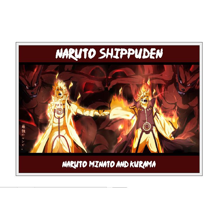 Poster Anime Naruto Minato Ukuran A4 Dekorasi Dinding Rumah Kamar