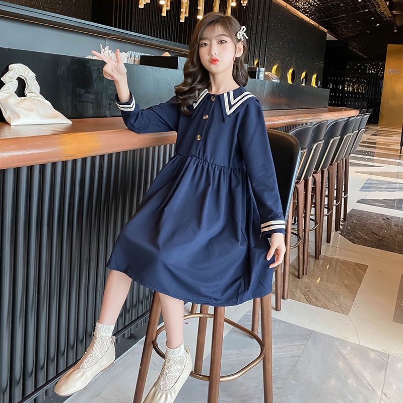 CG DR133-Dress Anak ABG Perempuan Style Sailor Girl