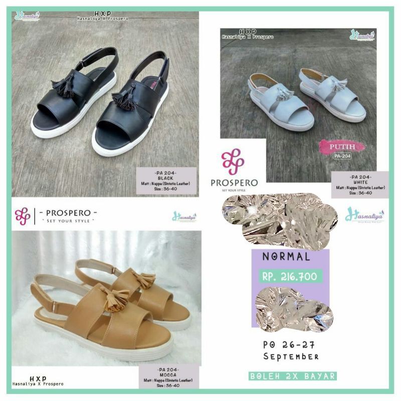 PA 204 Prospero x Hasnaliya bayar 2 x, Harga Diskon