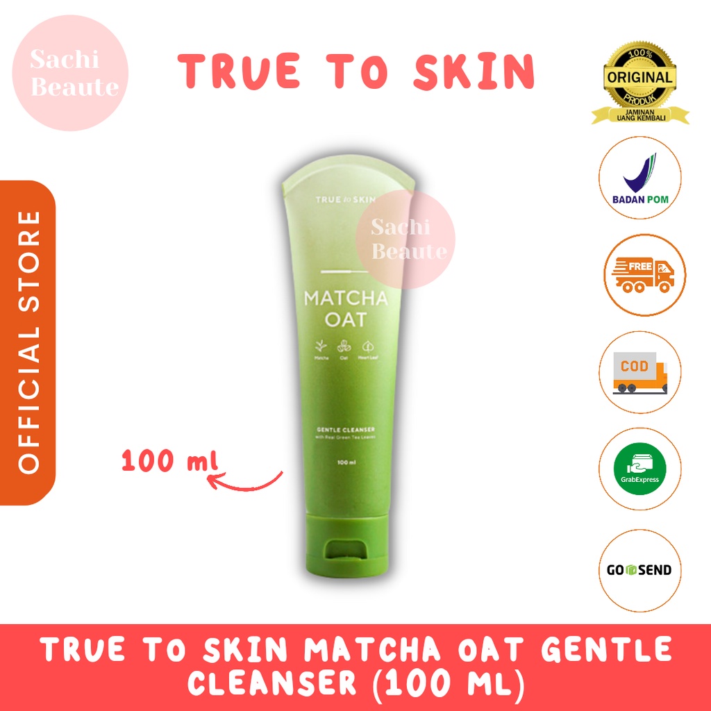 True to Skin Matcha Oat Gentle Cleanser - Sabun Cuci Muka Semua Jenis Kulit