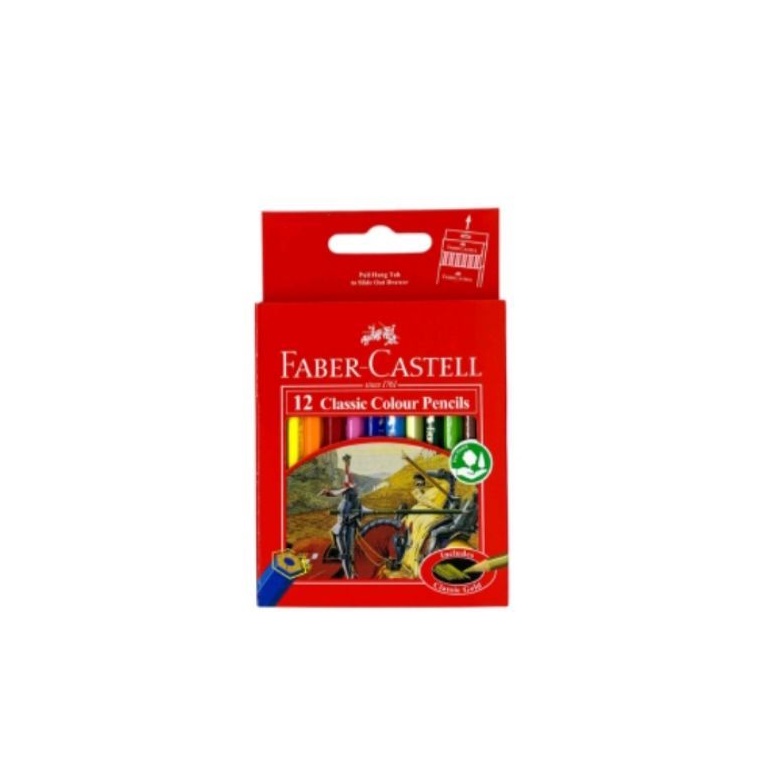 

Pensil Warna Faber Castell 12 Warna Classic Pendek