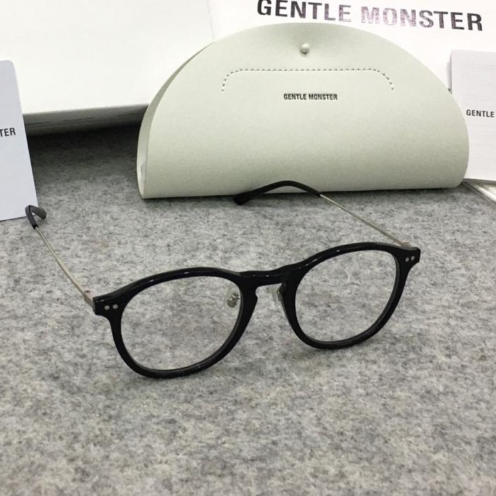 Kacamata Gentle Monster Cozmo 01 Bening Hitam Black ORI ORIGINAL 2021 New Flatba Series lensa Bening