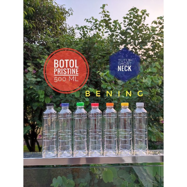 Botol Plastik 500 ml SN Isi 100 FREE KARDUS /  Botol Pristine / Botol Almond / Botol AMDK