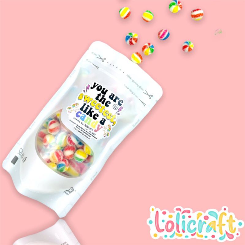 Rainbow Balls 75 gr | Lolicraft Permen Bola Bola permen Lolipop