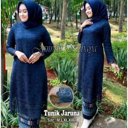 set kebaya tunik jaruna berkualitas