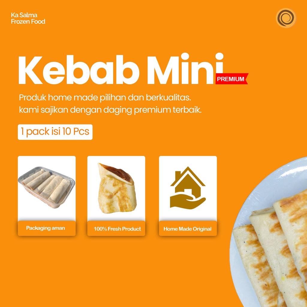 [ISI 10] Kebab Mini Frozen Premium Isi 10 Pcs