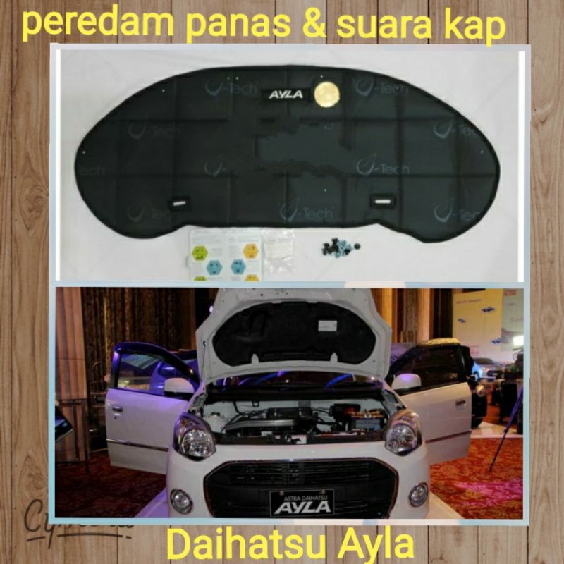 peredam panas dan suara kap mesin mobil Daihatsu Ayla