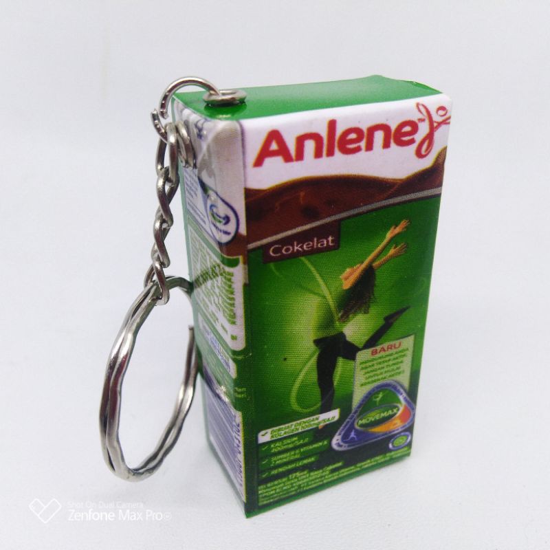 GANTUNGAN KUNCI UNIK MURAH MINIATUR KOTAK MINUMAN-Anlene