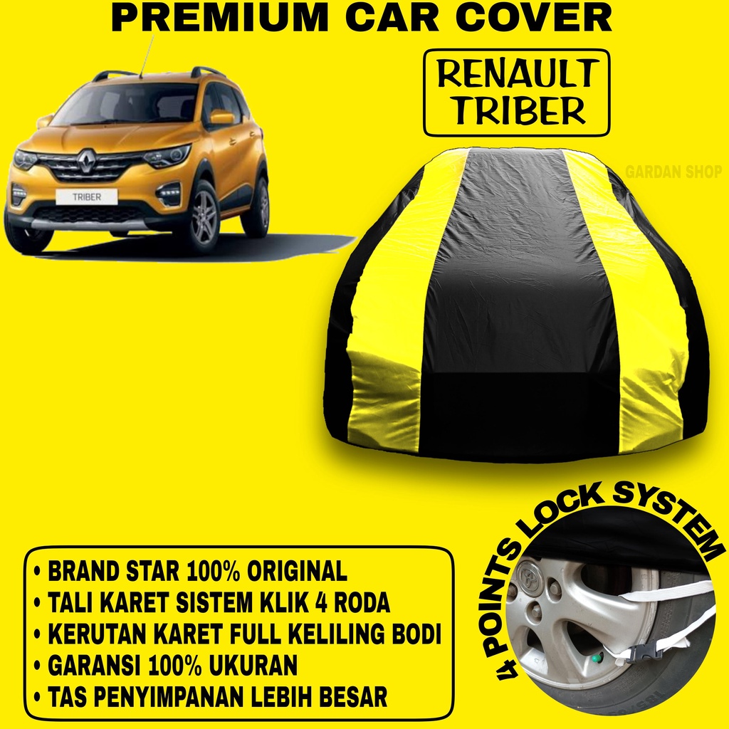 Body Cover RENAULT TRIBER Sarung Strip KUNING Penutup Pelindung Bodi Mobil Renault Triber PREMIUM