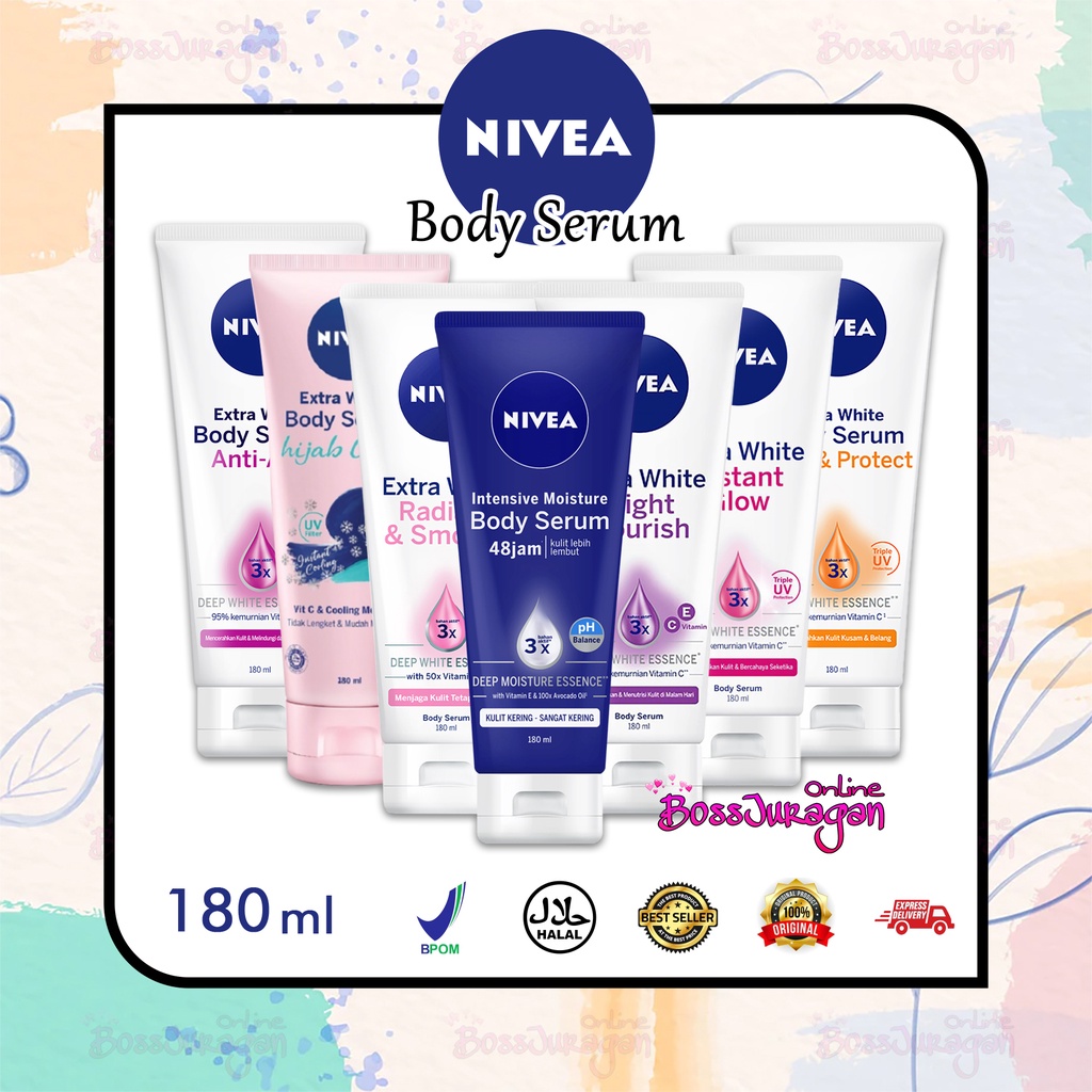 (BOSS) NIVEA Body Serum Extra White 180ml