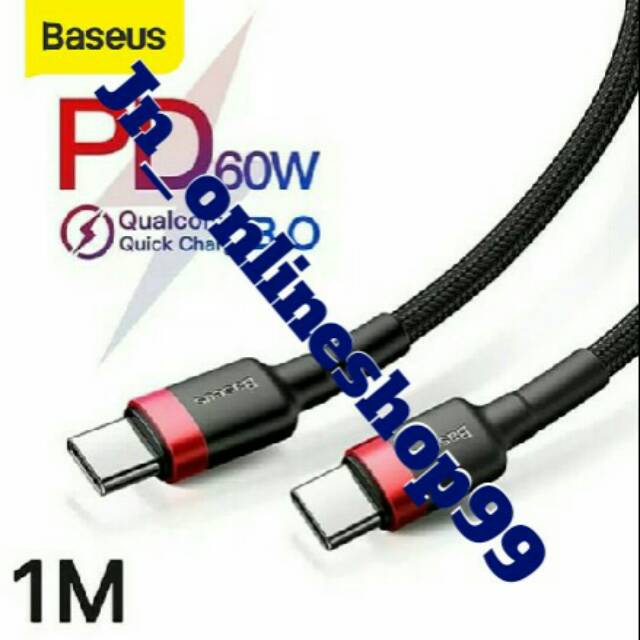 KABEL DATA BASEUS PD  Merah