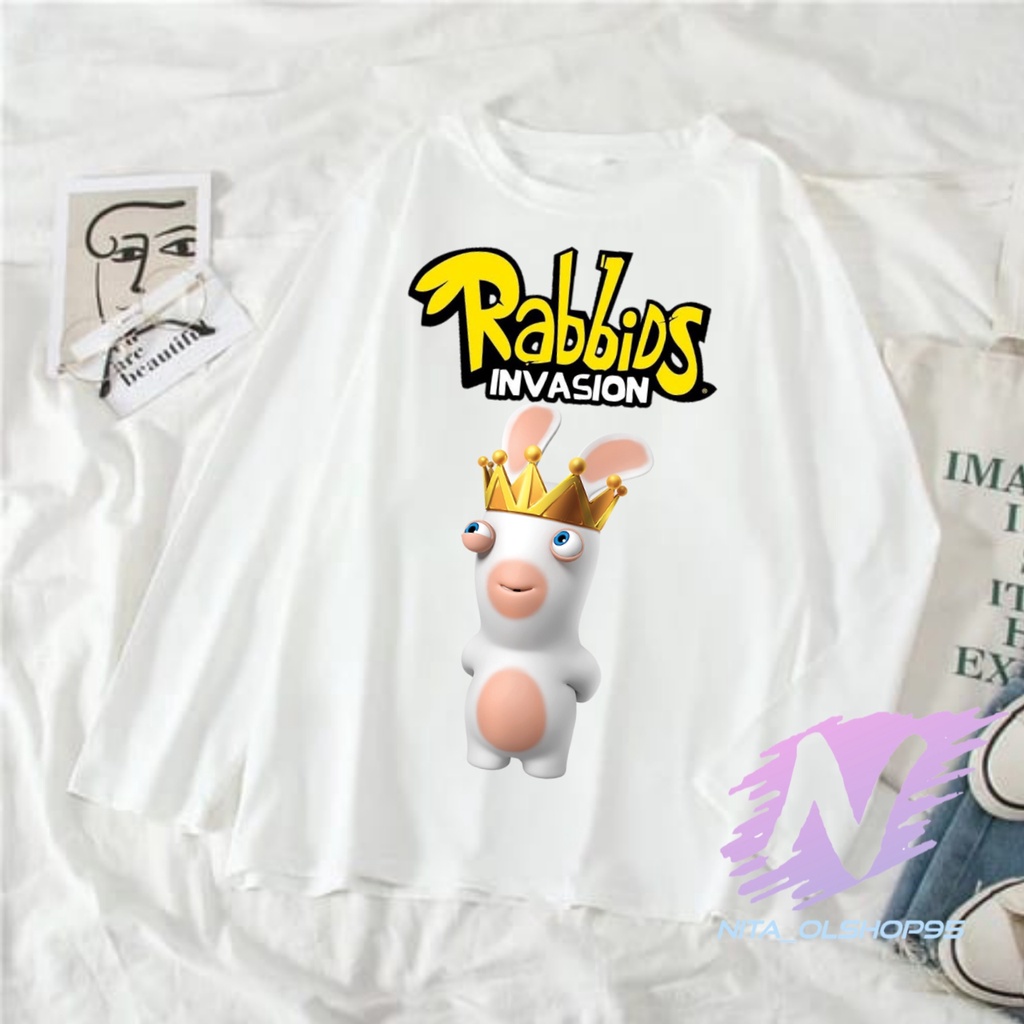 kaos rabbids baju kaos anak rabbid invasion kaos lengan panjang