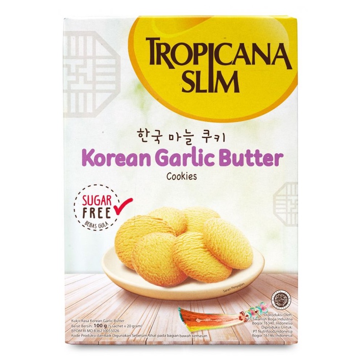 

TROPICANA SLIM COOKIES KOREAN GARLIC BUTTER 100 GRAM