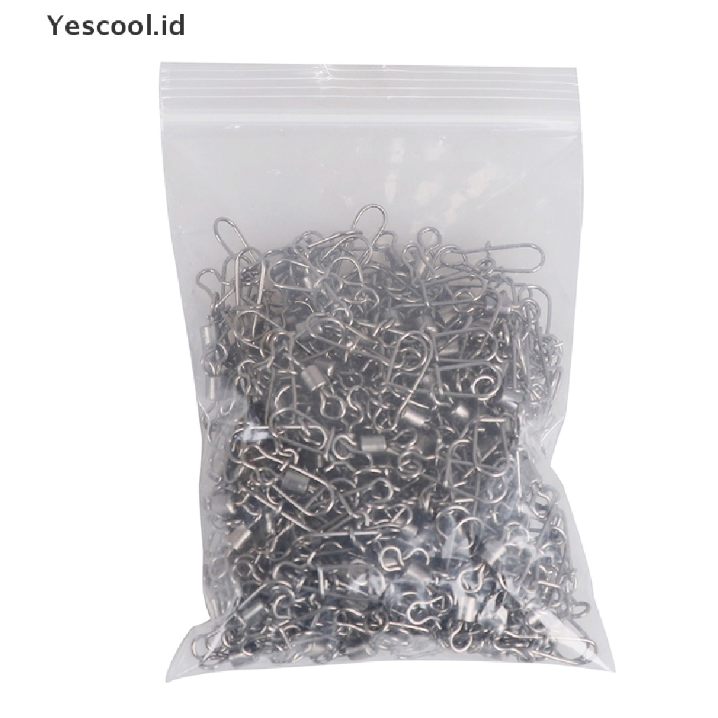 (Yescool) 200pcs Kili-Kili Pancing Bahan Stainless Steel