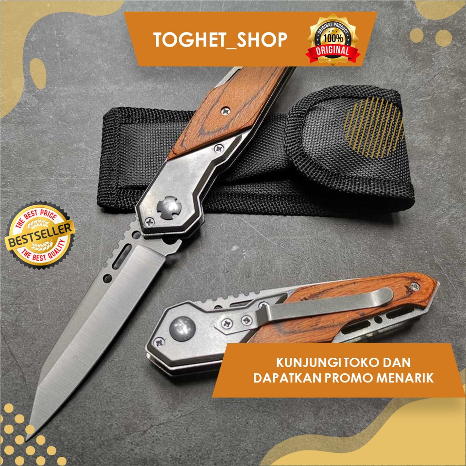 Pisau Saku Lipat Berburu Pisau Lipat Camping Outdoor Pisau Survival Unik Serbaguna