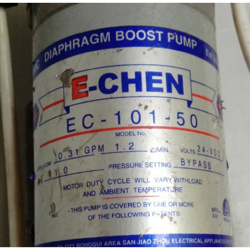 Diaphragma boost pump tekanan tinggi 24V Dc