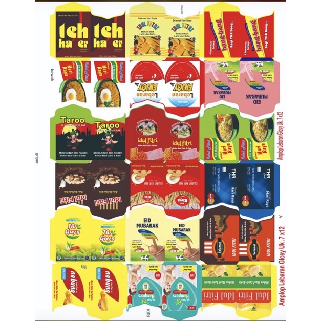 Angpao Lebaran Snack Viral Motif Angpao Lebaran THR unik Kekinian