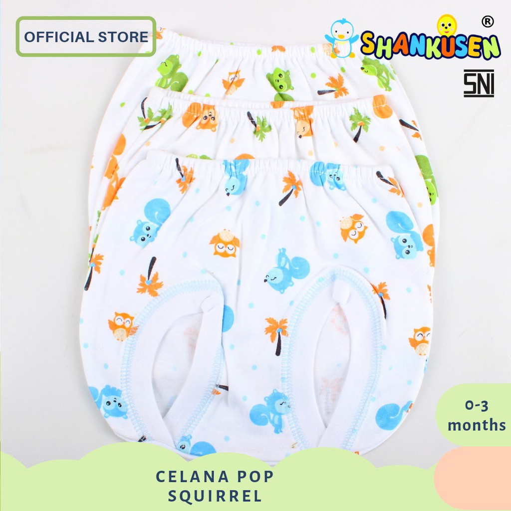 12 Pcs Celana Pop Shankusen Bayi Baru Lahir | Pendek Shankhusen Sankhusen Baby New Born | Sguna Lusinan Grosir