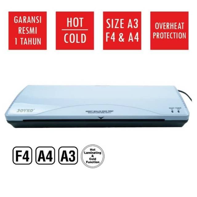 MESIN LAMINATING JOYKO LM03 SIZE A4 F4 &amp; A3 - LAMINATOR LOW WATT LM-03