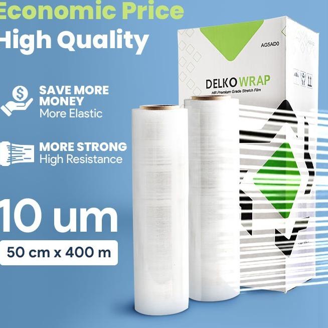 

Terjangkau - PLASTIK WRAPPING / STRETCH FILM SCF Delkowrap 50 cm x 400 meter x 10um.