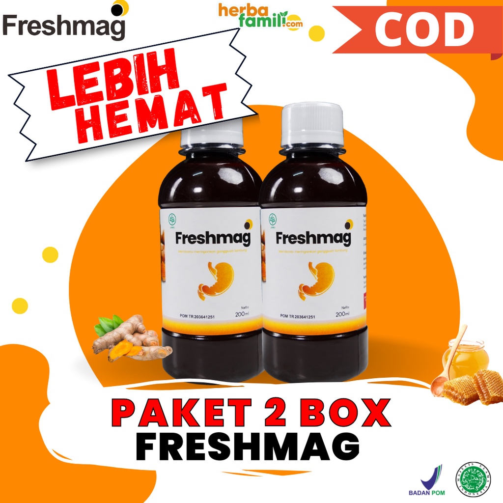 2 Botol FRESHMAG - Fresh Maag Presmag Madu Herbal Alami Atasi Masalah Lambung Gerd Infeksi - Bayar Ditempat