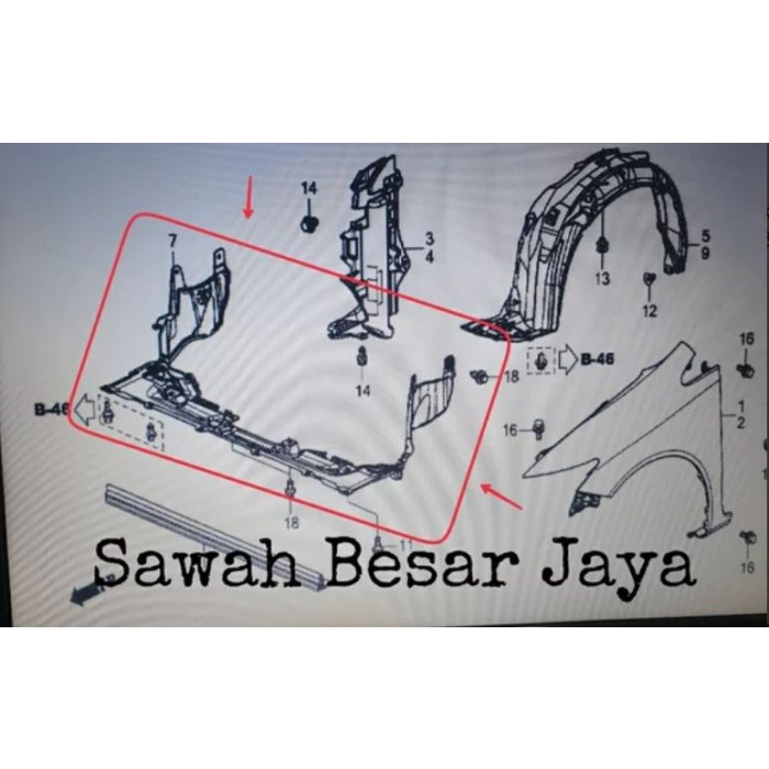 Cover Engine Plastik Penutup Tutup Deck Dek Bawah Mesin Depan Civic FB ORIGINAL Original original