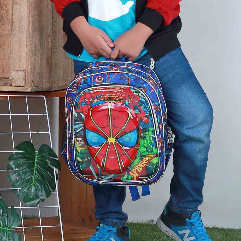 7 Model - Tas Ransel Backpack Anak Sekolah Karakter Fitur Lampu Led Paud Tk Sd High Quality Original