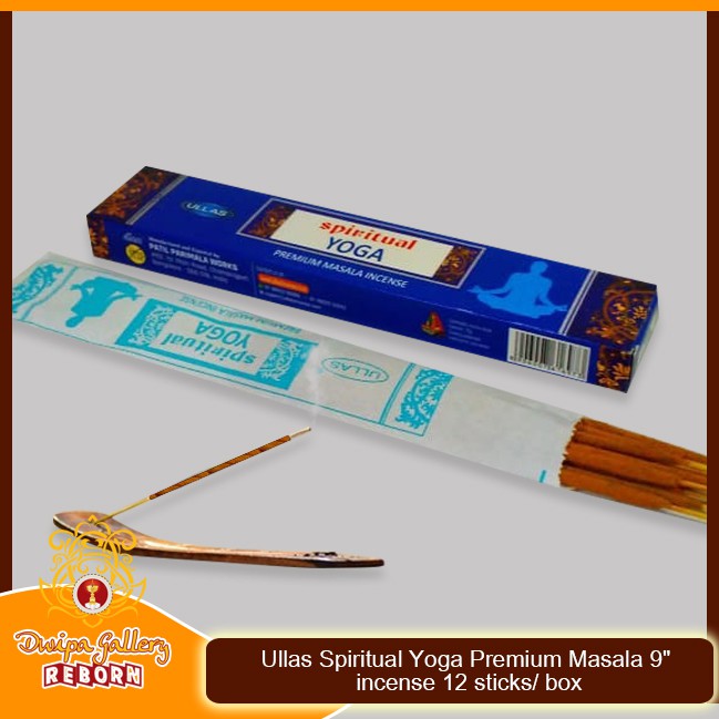 Ullas Spiritual Yoga Premium Masala 9&quot; incense 12 sticks/ box