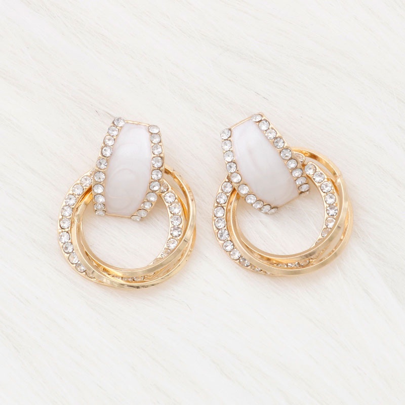 Anting Hoop 925 Silver Needle Gaya Korea Untuk Wanita