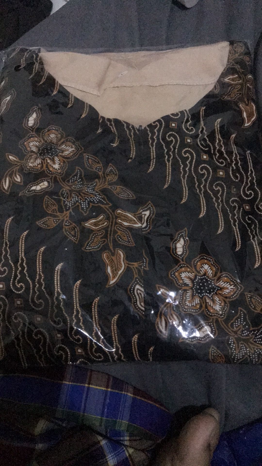 [cod] Tey-17 Batik Wanita Asj Sa Hrb026 Kenongo Kemeja Tosca Pendek Jumputan Kombinasi