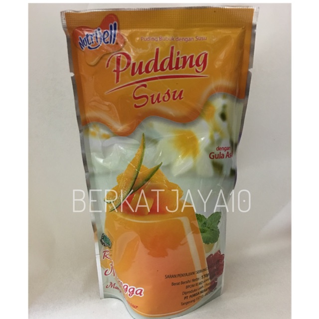 Pudding Susu Nutrijell Mangga Puding bubuk instant nutrijel 170 gr