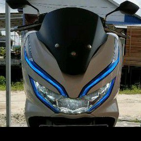 Stiker alis polos PCX atas bawah