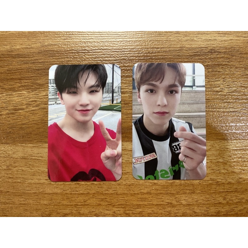 PC RICHINING TAIWAN SEVENTEEN PHOTOCARD WOOZI VERNON