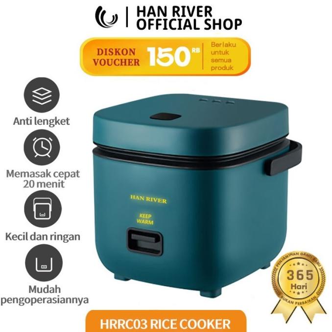 HAN RIVER Rice Cooker HRRC03/Magic Com/Penanak Nasi/Portable Travel