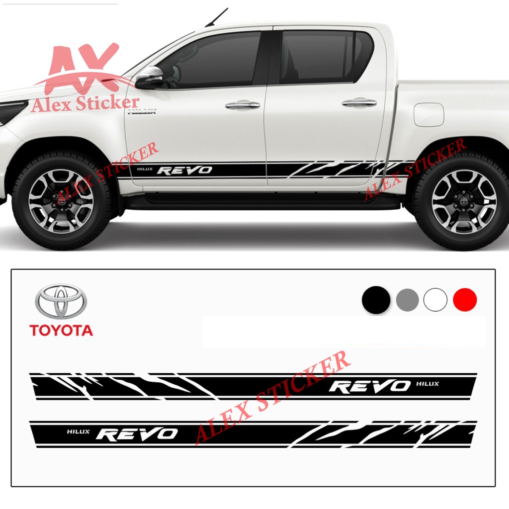 STIKER STICKER MOBIL TOYOTA HILUX RANGER NAVARA TRITON STIKER CUTING LIS BODI SAMPING UNIVERSAL