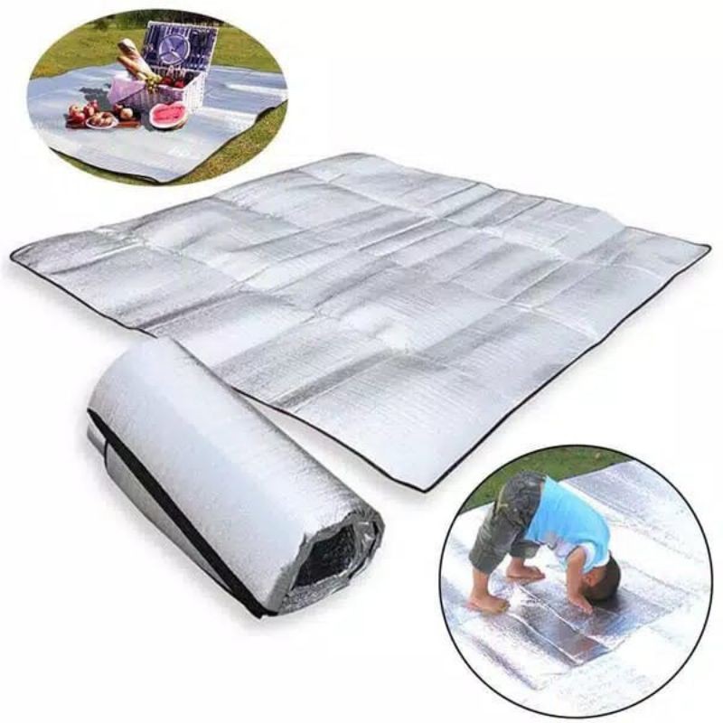 MATRAS CAMPING  ALUMUNIUM  - MATRAS ALUMUNIUM FOIL MATRAS FOIL - ALAT TIDUR CAMPING