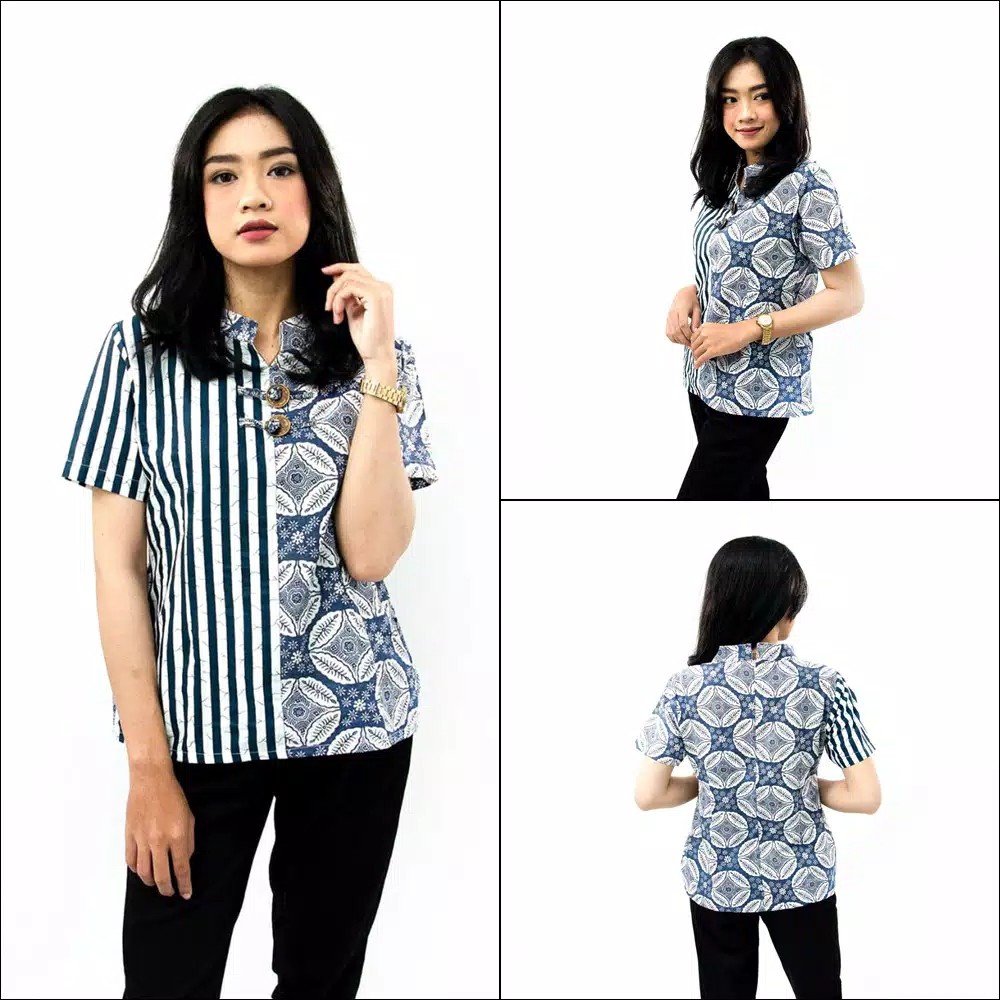 Blouse Batik Atasan Batik Wanita Batik Modern S-m-l-xl-xxl-3l-4l-5l Atasan Big Size