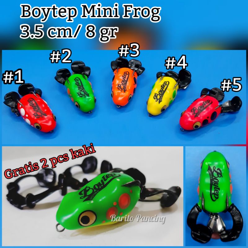 Boytep Mini Soft Frog 3.5 cm Umpan Pancing