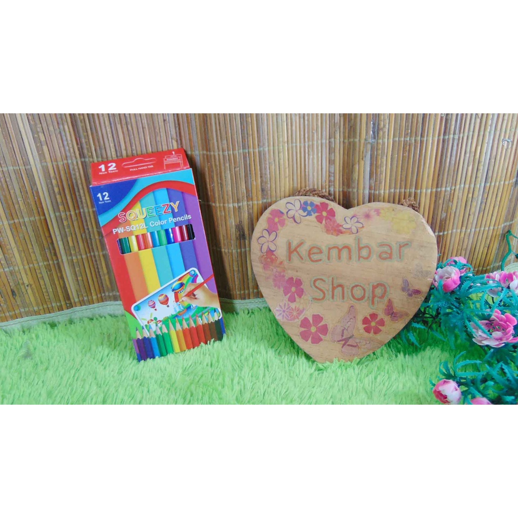 

SQUEEZY PW-SQ12L COLOR PENCILS PENSIL WARNA SET CRAYON KRAYON ALAT MENGGAMBAR MEWARNAI ANAK