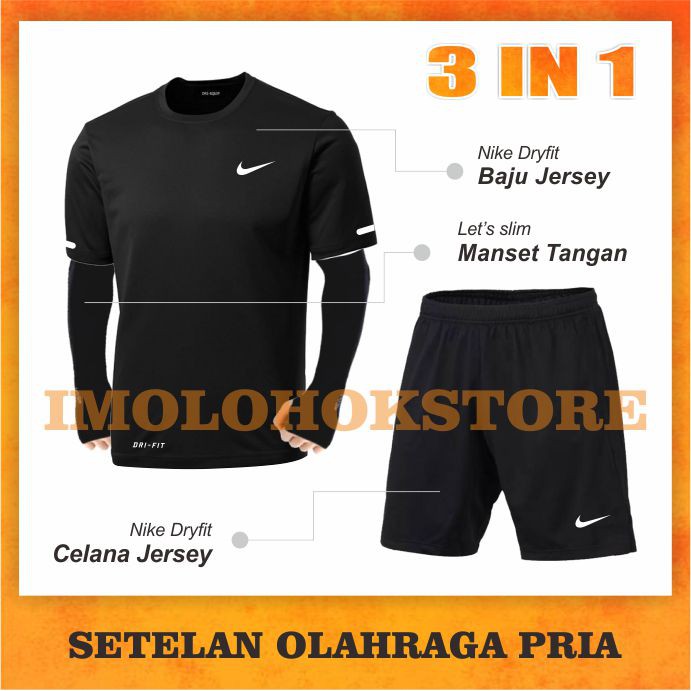 SETELAN BAJU OLAHRAGA PRIA KAOS LARI RUNNING JOGGING BADMINTON SPORT PAKAIAN VOLLY JOGING RUNING