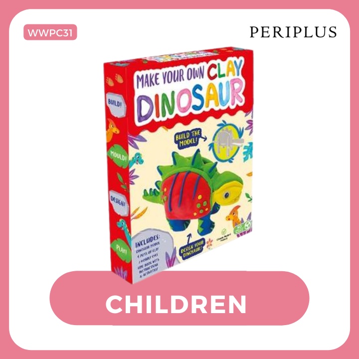 Make Your Own Clay Dinosaur-9781801085373-Buku Ori Periplus