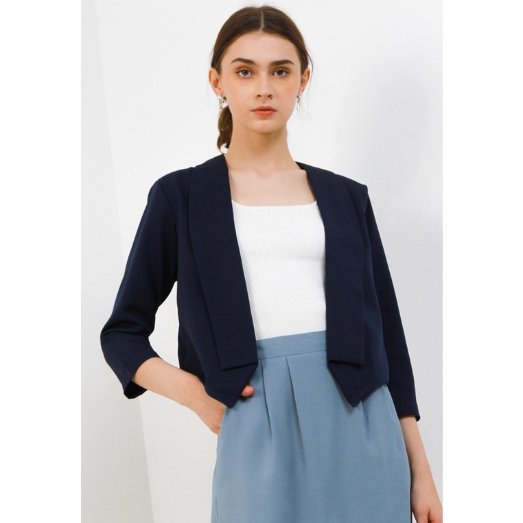 LLACES Clothing - Outerwear Wanita - LL Mini Blazer - Navy